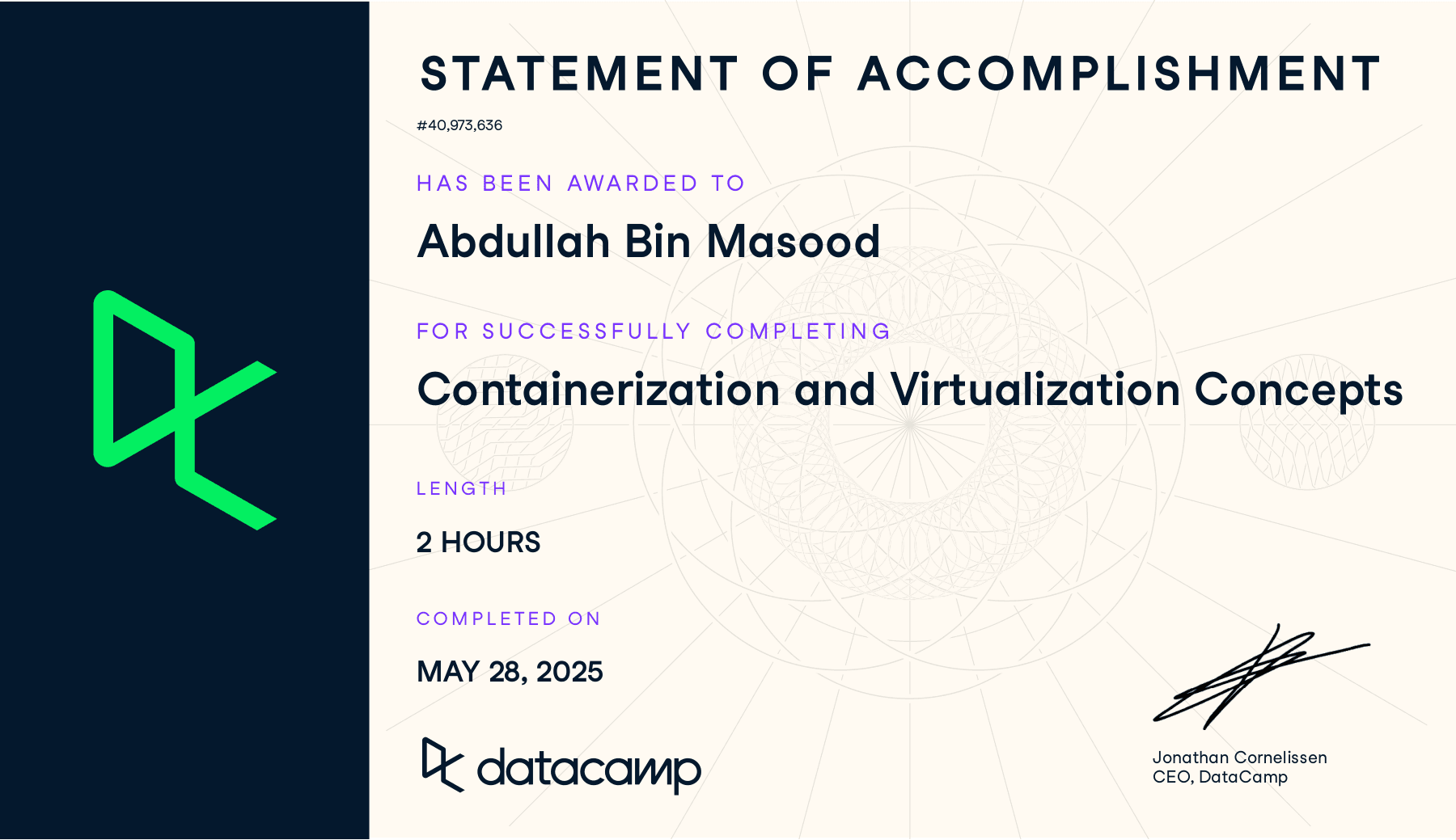Containerization and Virtualization Concepts Certificate